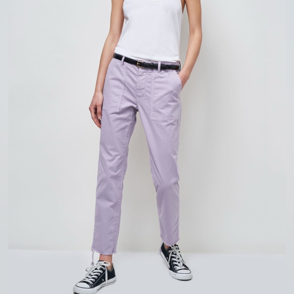 NILI LOTAN Jenna Pants Cropped Lavender Lilac Purple Size 6 - Picture 13 of 13